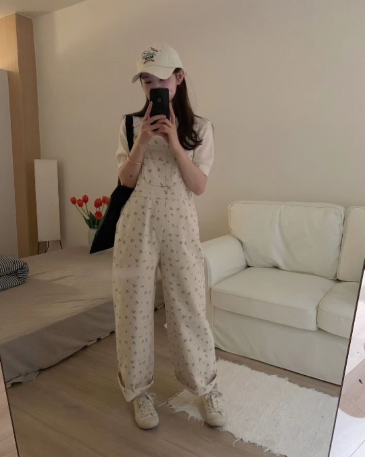 STAY HERE韓國直郵東大門代購女裝新款時尚職業推薦背帶褲LOVE SOME-OT背帶褲