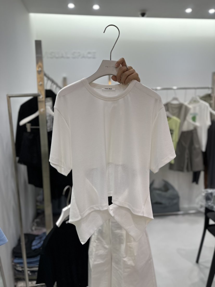VISUAL SPACE韓國直郵東大門代購女裝新品時尚24春夏T恤VISUAL SPACET恤