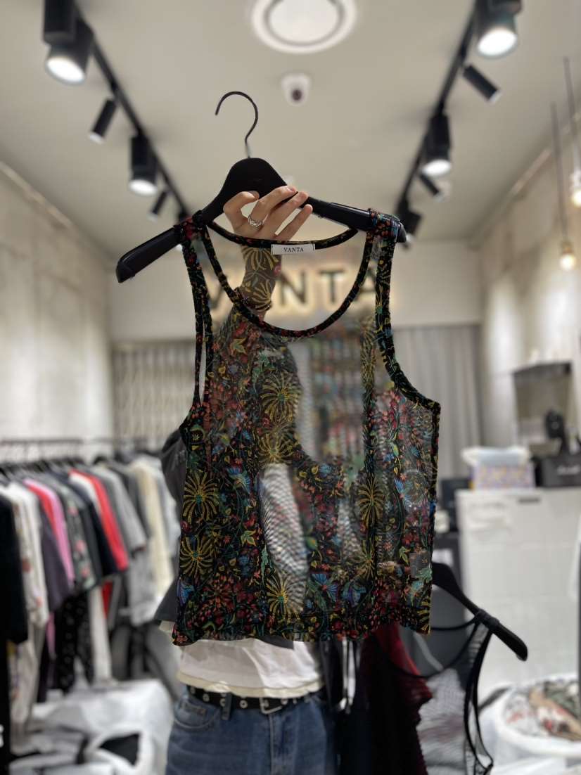 VANTA韓國直郵東大門實拍女裝新品24春夏真品熱賣吊帶背心VANTA吊帶/背心