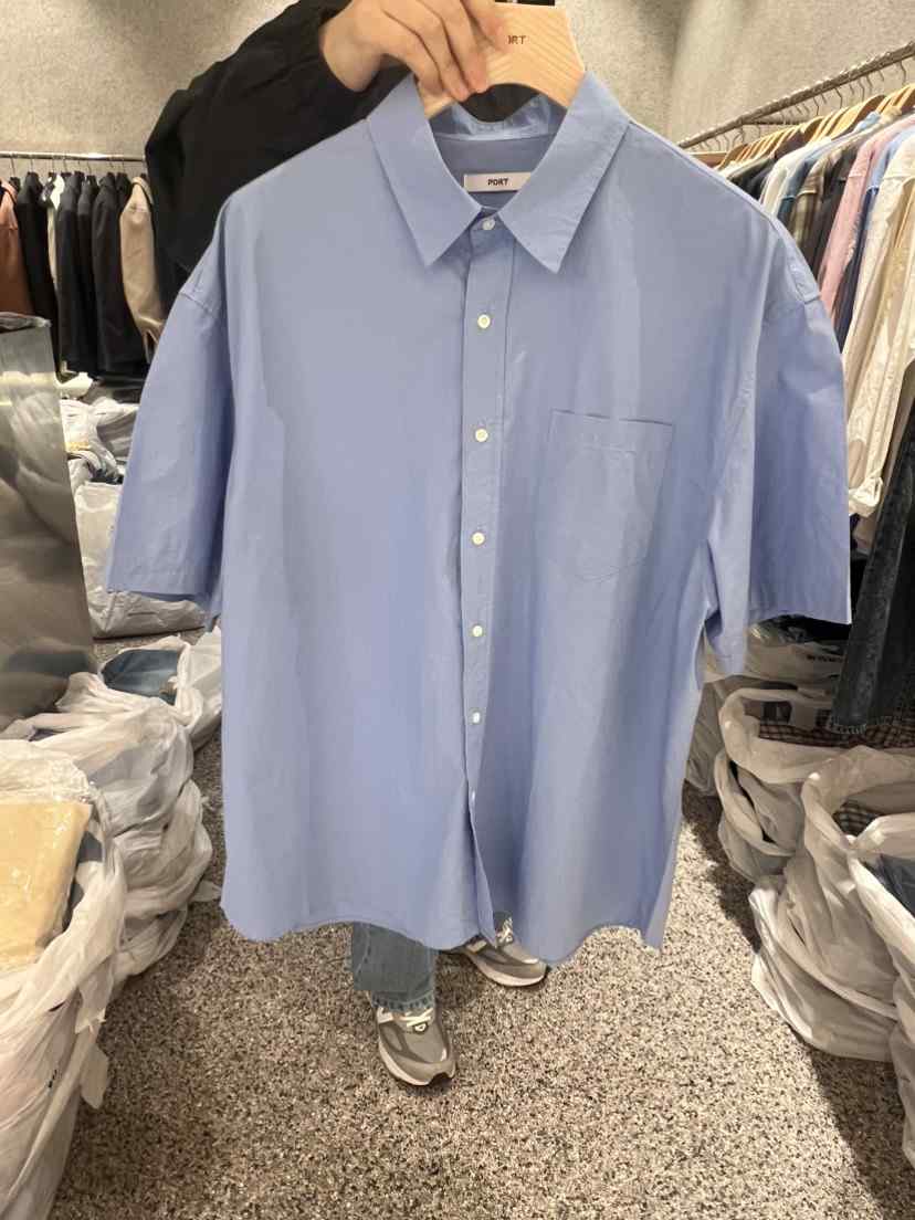 PORT-男裝韓國直郵東大門實拍女裝新品休閑24春夏襯衫蕾絲衫PORT-男裝襯衫/蕾絲衫