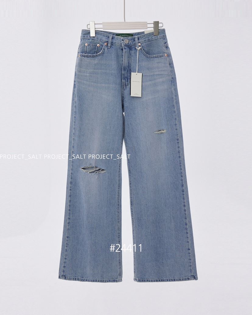 PROJECTSALT直郵韓國代購女裝新款推薦真品熱賣職業24春夏牛仔褲PROJECTSALT牛仔褲