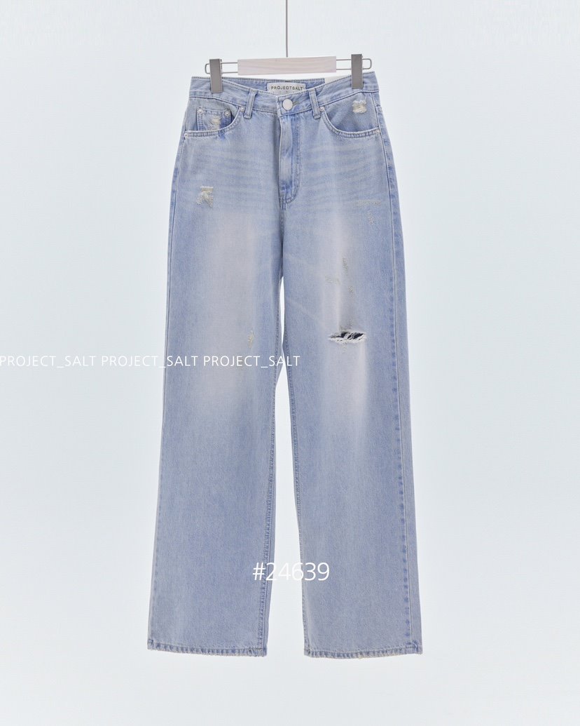 PROJECTSALT韓國直郵女裝新品24春夏職業時尚人氣熱賣牛仔褲PROJECTSALT牛仔褲