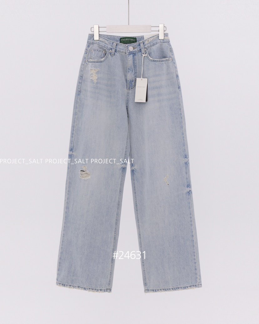 PROJECTSALT韓國直郵東大門代購女裝新品推薦熱賣24春夏牛仔褲PROJECTSALT牛仔褲