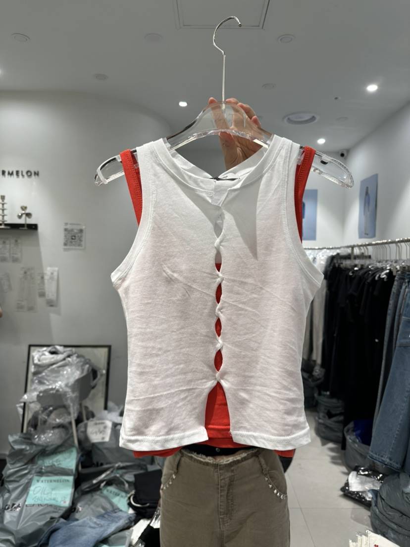 WATERMELON韓國直郵東大門代購女裝新品時尚真品人氣吊帶背心WATERMELON吊帶/背心