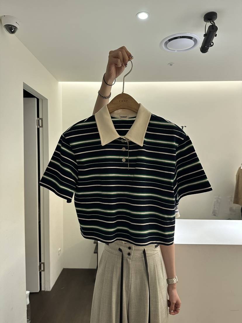 YOUR-P韓國直郵女裝新款24春夏真品休閑熱賣推薦襯衫蕾絲衫YOUR-P襯衫/蕾絲衫