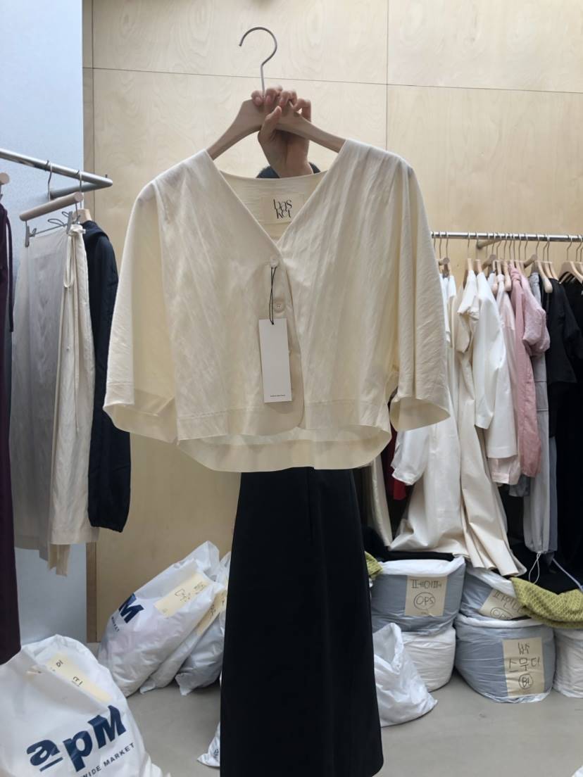 BASKET直郵韓國代購女裝新款真品時尚休閑熱賣人氣襯衫蕾絲衫BASKET襯衫/蕾絲衫