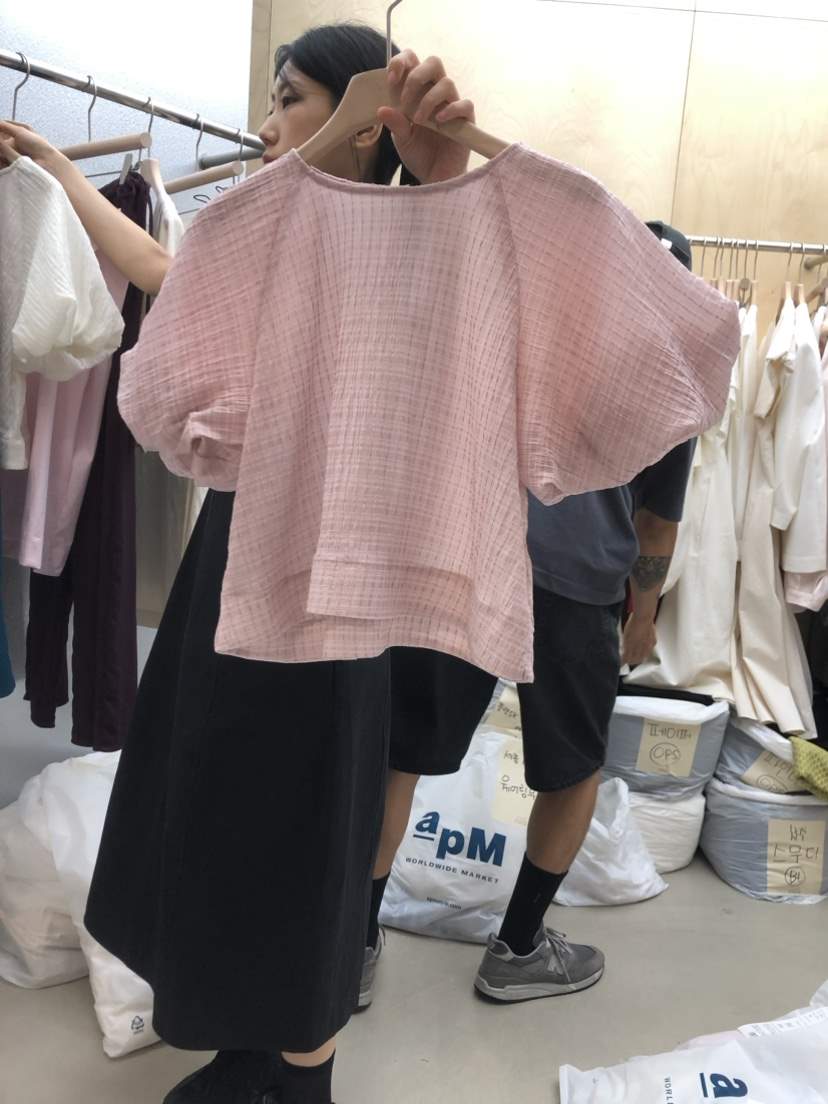 BASKET韓國直郵東大門實拍女裝新品休閑時尚職業襯衫蕾絲衫BASKET襯衫/蕾絲衫