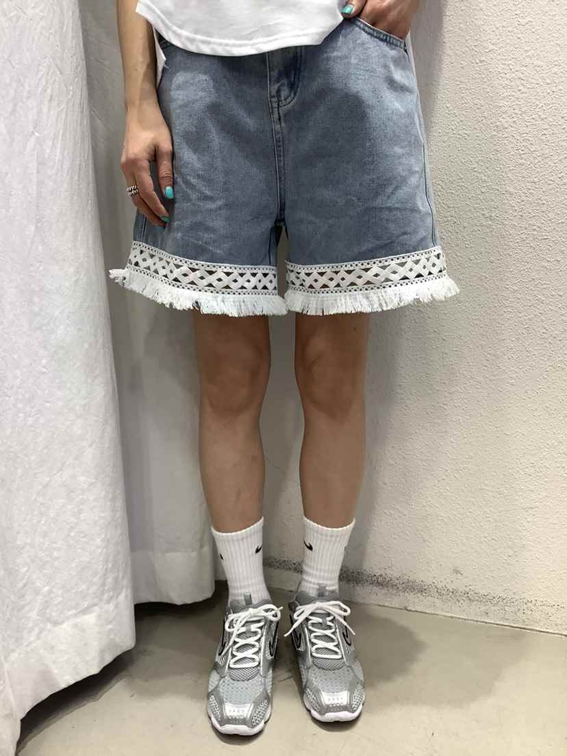 O MARIE直郵韓國代購女裝新款熱賣24春夏休閑推薦短褲流蘇O'MARIE短褲