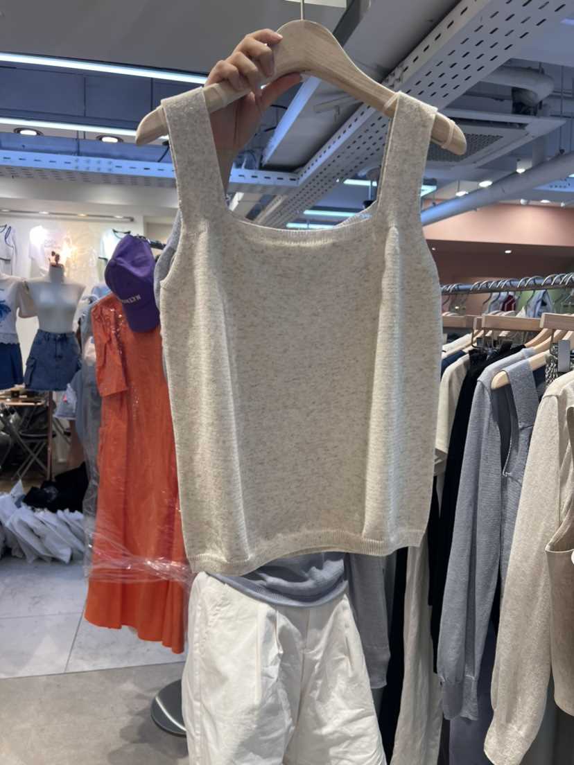 JuA直郵韓國代購女裝新款熱賣時尚休閑人氣職業吊帶背心亞麻JUA吊帶/背心