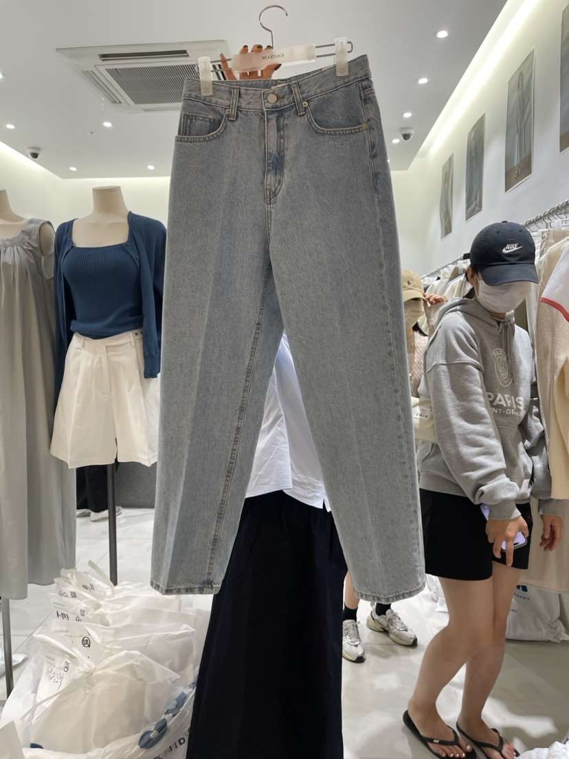 WOOD SAGE韓國直郵女裝新品24春夏真品熱賣人氣時尚牛仔褲WOOD SAGE牛仔褲