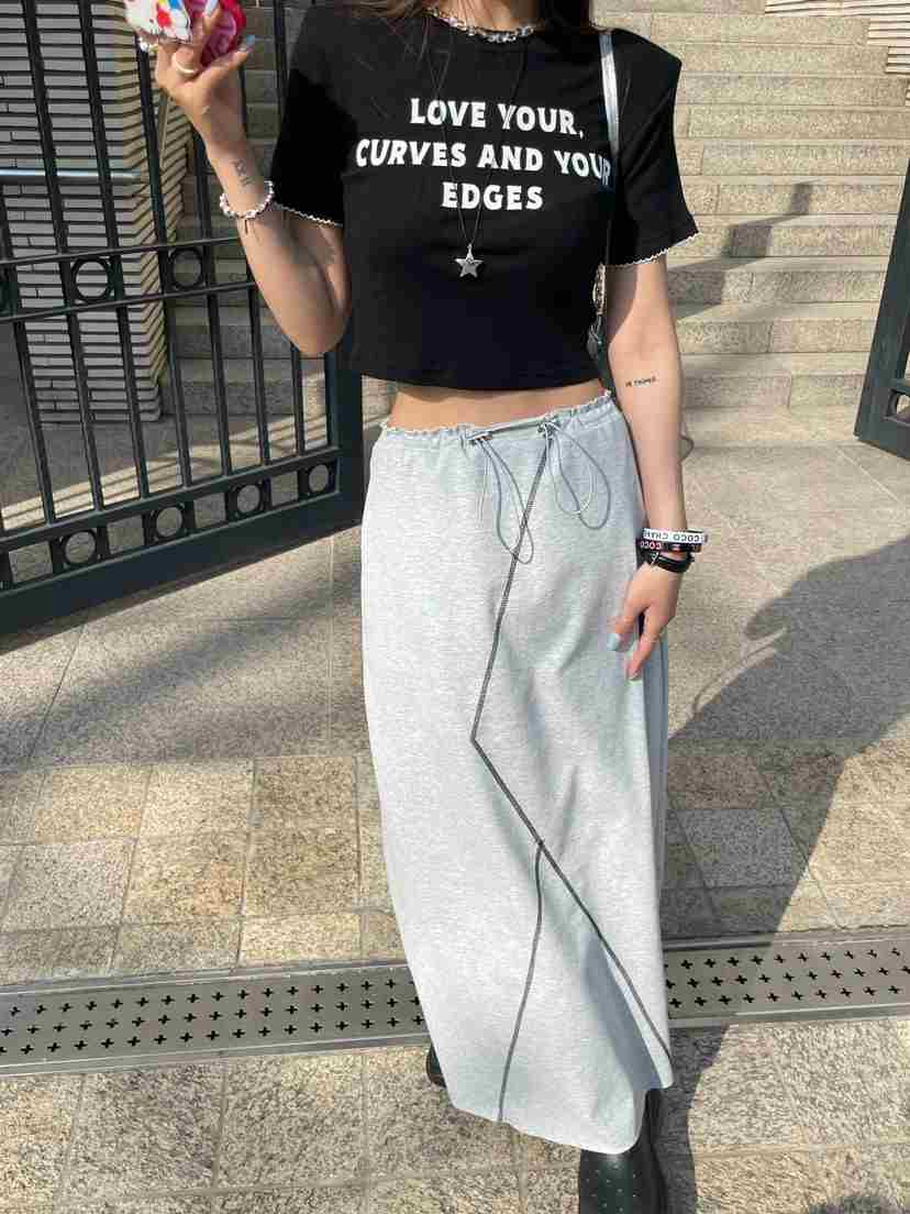 ZERO ZERO韓國直郵女裝新品熱賣職業休閑24春夏時尚長裙ASHTOE長裙