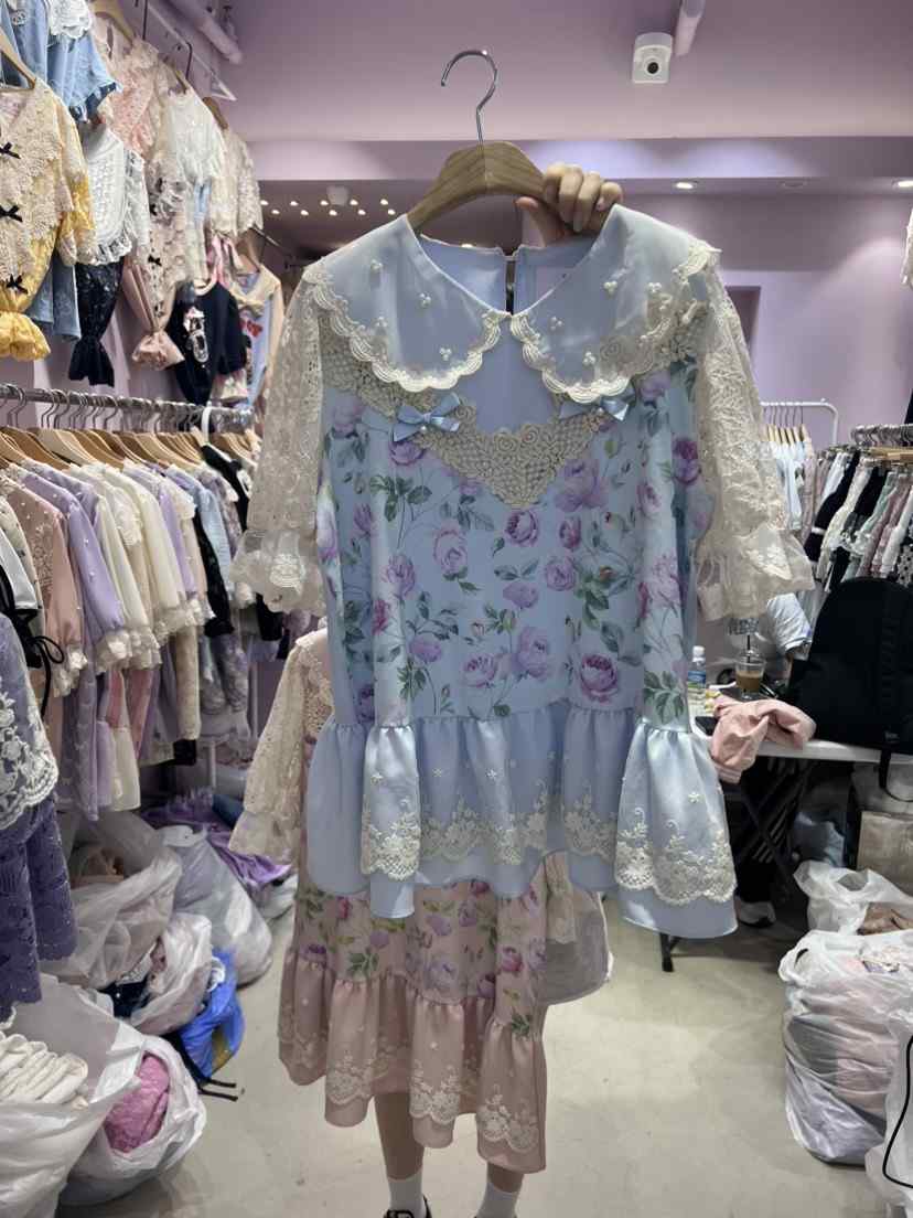 MS韓國直郵女裝新款熱賣休閑24春夏時尚人氣職業襯衫蕾絲衫MS襯衫/蕾絲衫