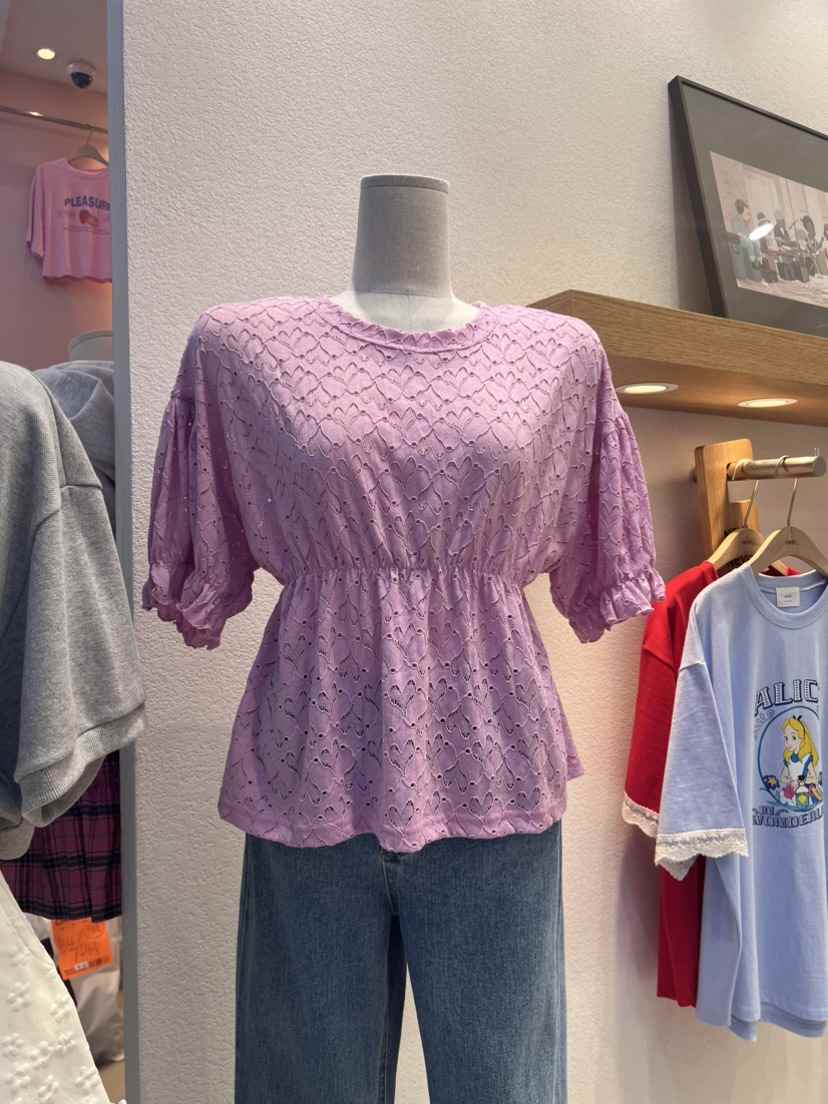 NEAR直郵韓國代購女裝新款休閑時尚真品24春夏襯衫蕾絲衫NEAR襯衫/蕾絲衫