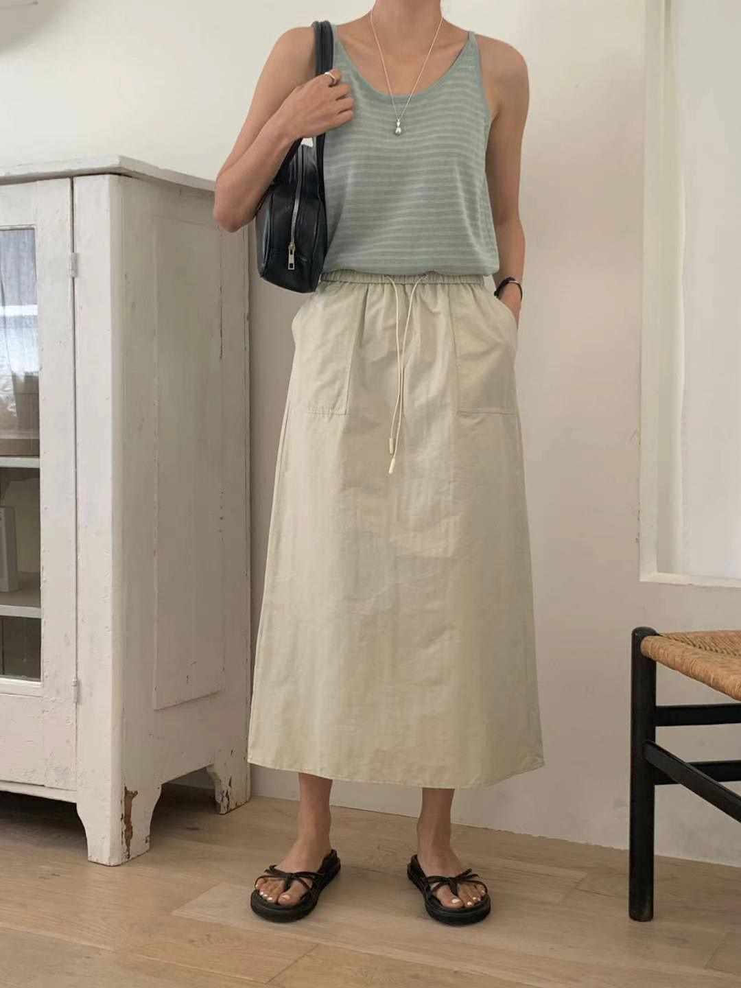 OUS.SEOUL韓國直郵女裝新款推薦人氣時尚休閑真品職業長裙OUS.SEOUL長裙