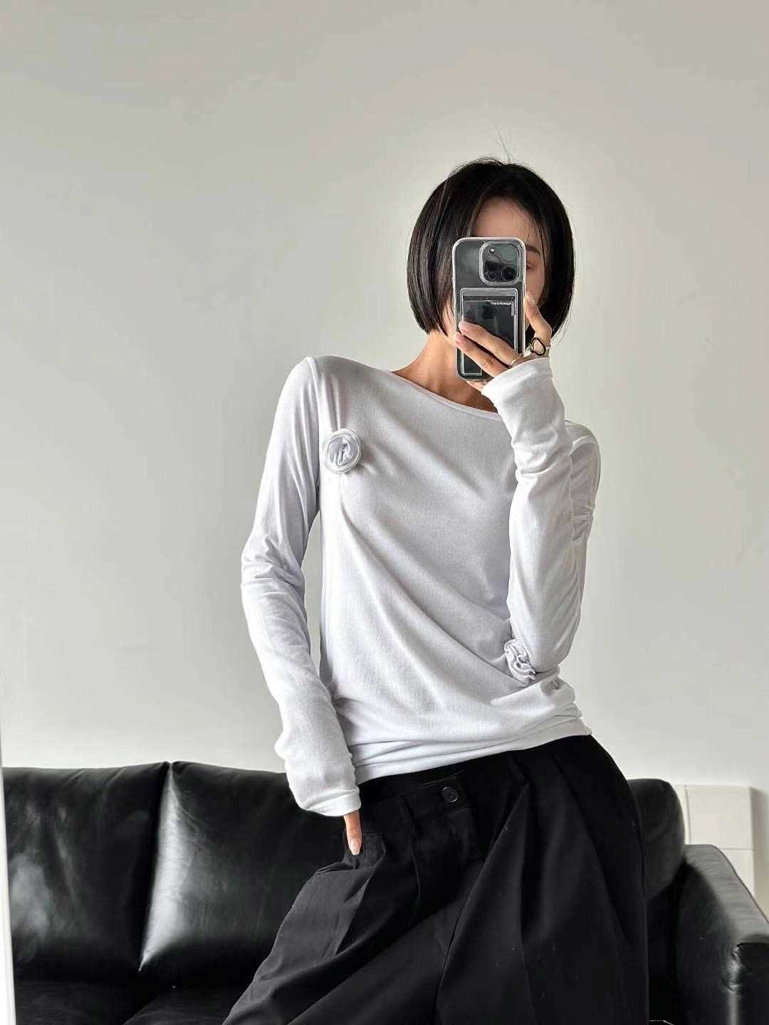 SEESTAR韓國直郵女裝新品人氣推薦24春夏時尚熱賣長袖T恤SEESTAR長袖T恤