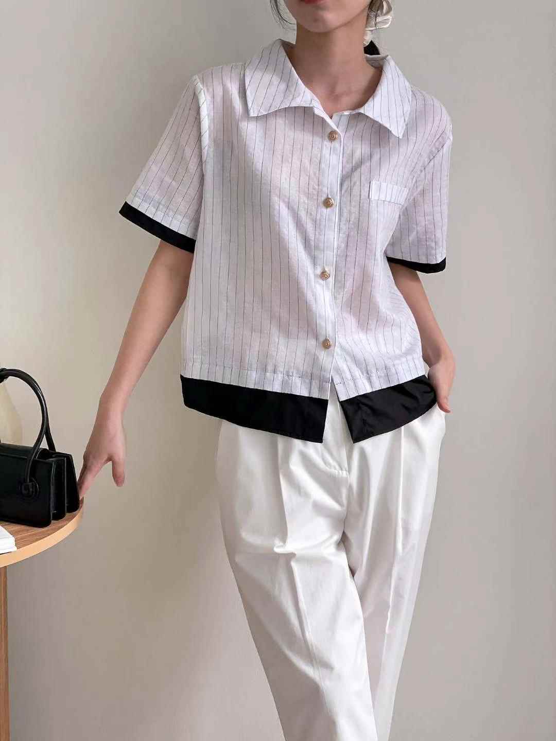 CELEBI韓國直郵東大門代購女裝新品真品人氣時尚襯衫蕾絲衫CELEBI襯衫/蕾絲衫
