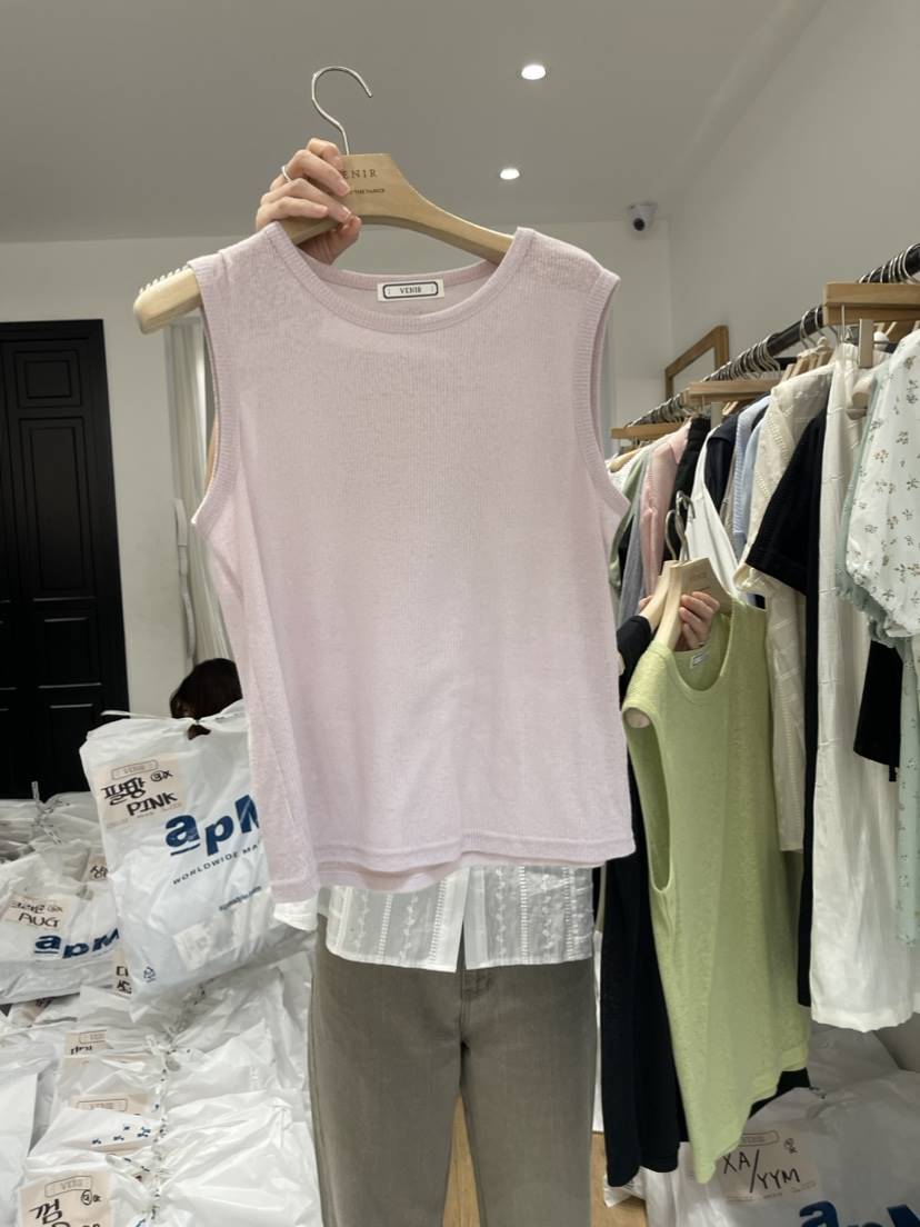 VENIR直郵韓國代購女裝新款熱賣職業時尚24春夏真品吊帶背心VENIR-a吊帶/背心