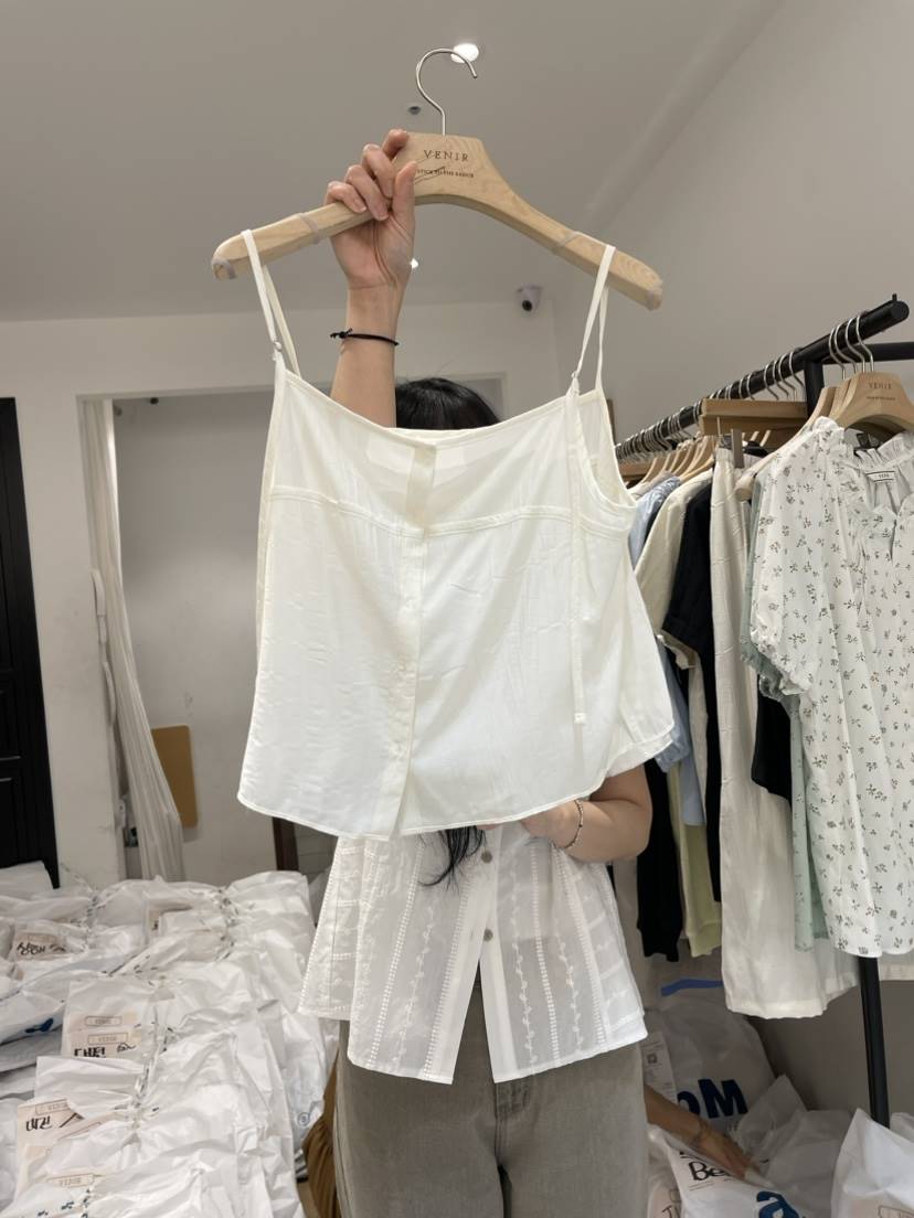 VENIR直郵韓國代購女裝新品休閑職業真品人氣熱賣24春夏吊帶背心VENIR-a吊帶/背心