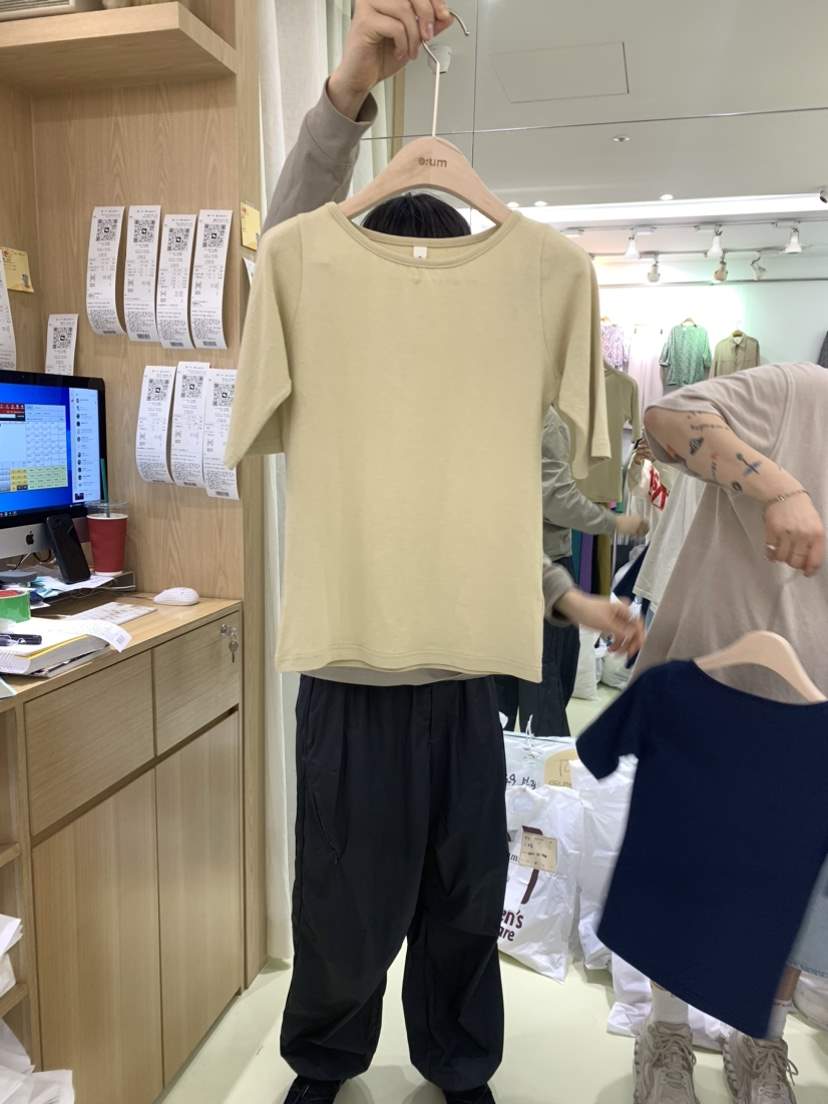 eum韓國直郵東大門代購女士新品時尚24春夏人氣真品休閑T恤EUMT恤