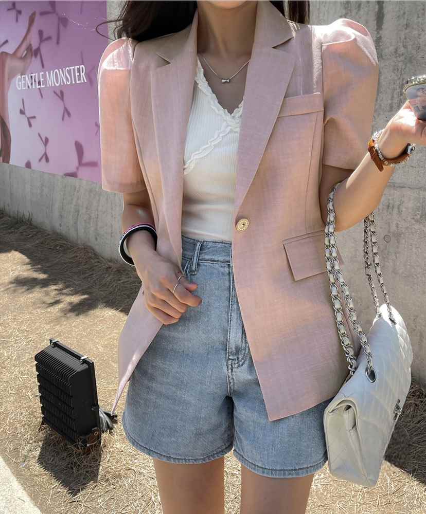 LEA/ASHER-J韓國直郵東大門實拍女裝新款24春夏職業夾克이향夾克