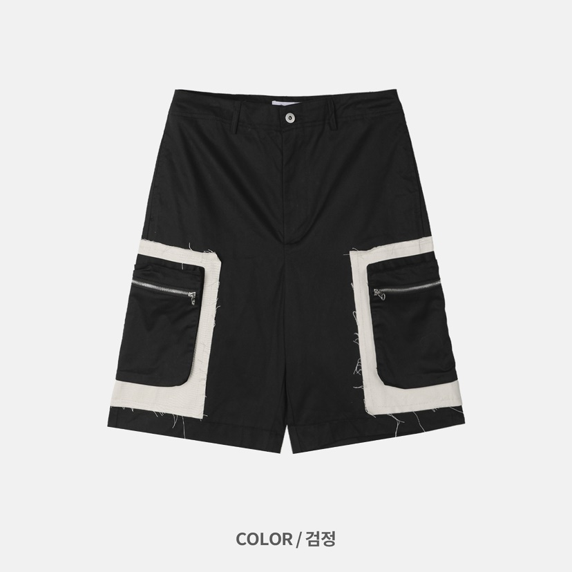 OUR ROOM-男裝直郵韓國代購女裝新品24春夏休閑短褲工裝OUR ROOM短褲