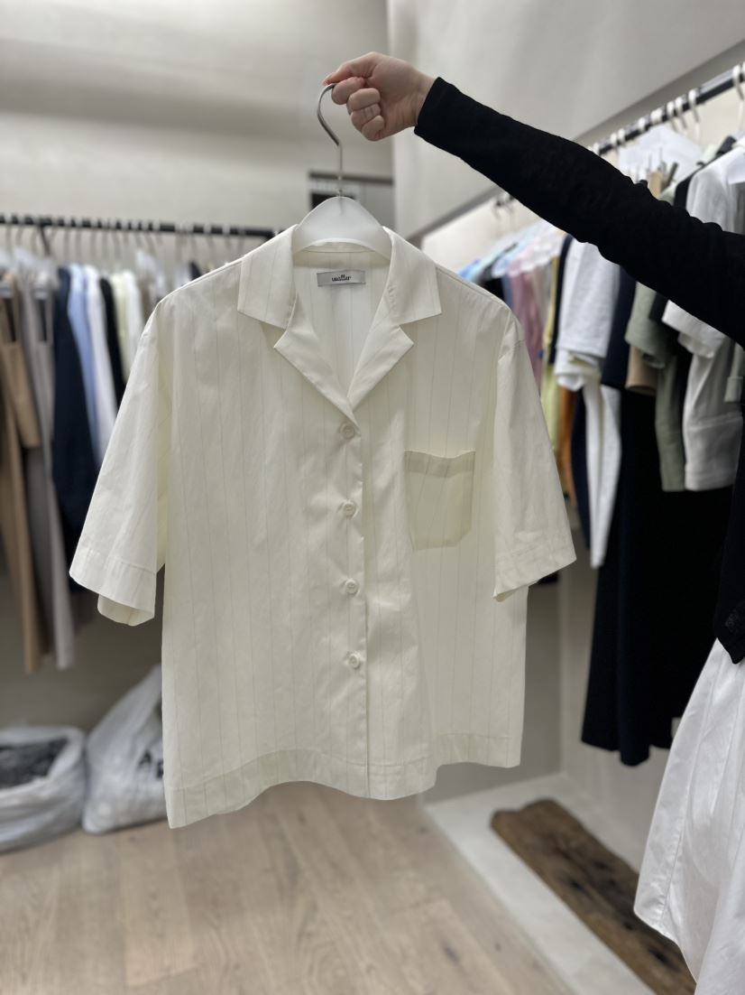 Waller韓國直郵東大門代購女裝新品熱賣職業推薦襯衫蕾絲衫NOTHING襯衫/蕾絲衫