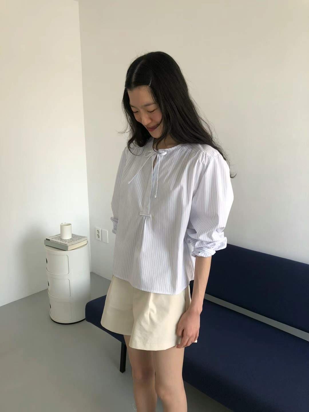 WEATHER韓國直郵東大門代購女裝新款人氣熱賣24春夏襯衫蕾絲衫JOURNAL襯衫/蕾絲衫