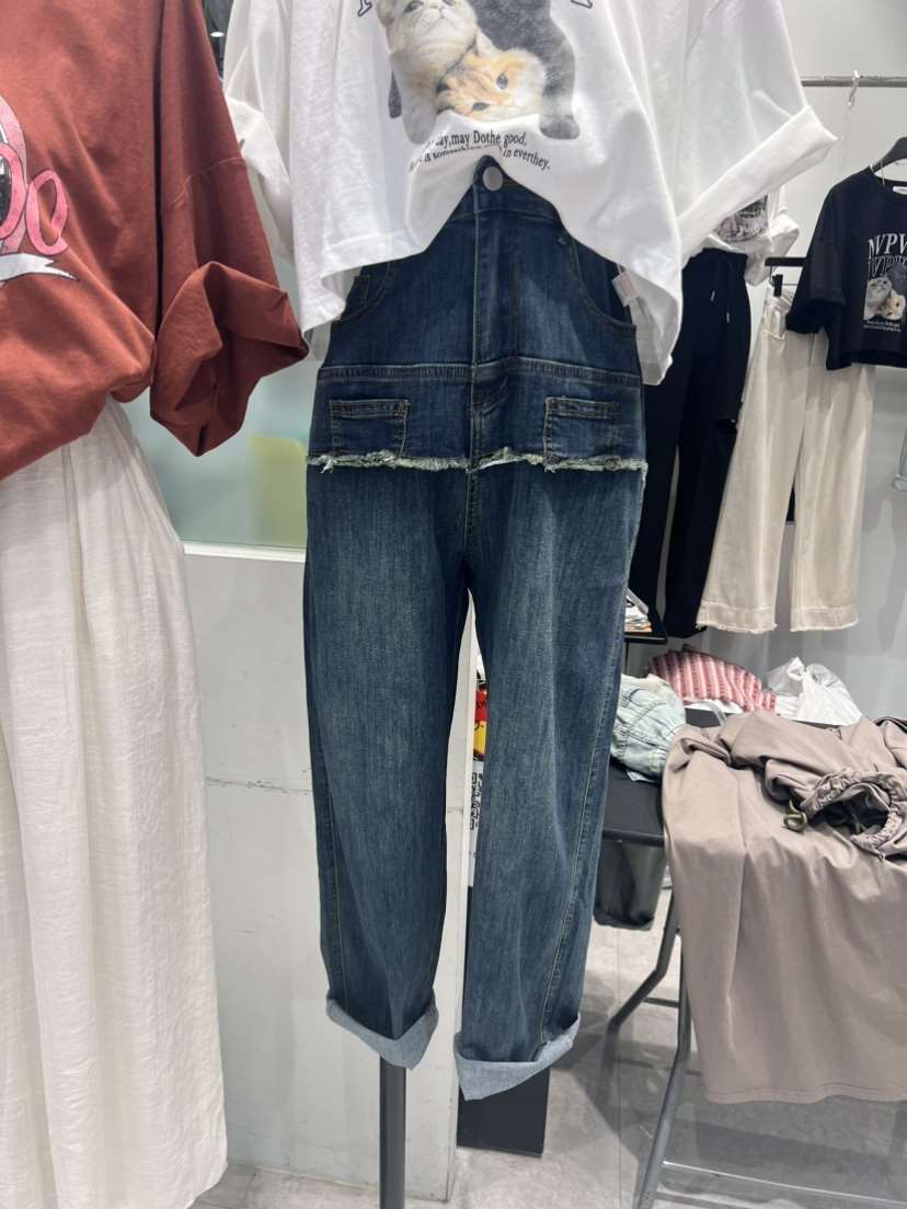 CARNABY韓國直郵東大門實拍女裝新品時尚24春夏牛仔褲牛仔布CARNABY牛仔褲