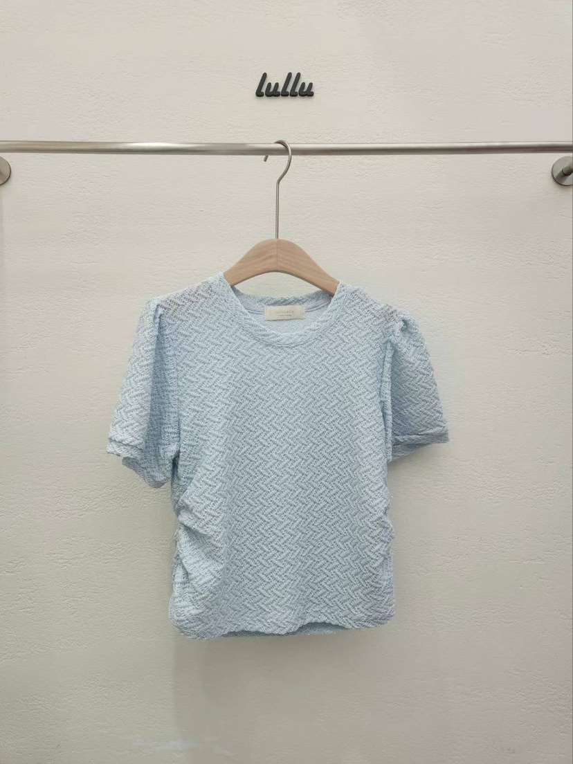 LULULALLA直郵韓國代購女裝新款休閑24春夏真品人氣職業T恤LULULALLAT恤