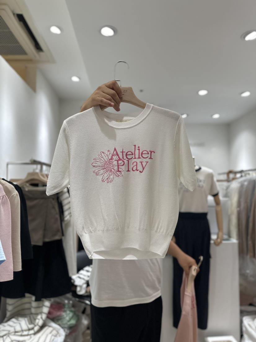 PLAYLIST東大門代購女士新品24春夏休閑時尚真品推薦針織衫confetti針織衫