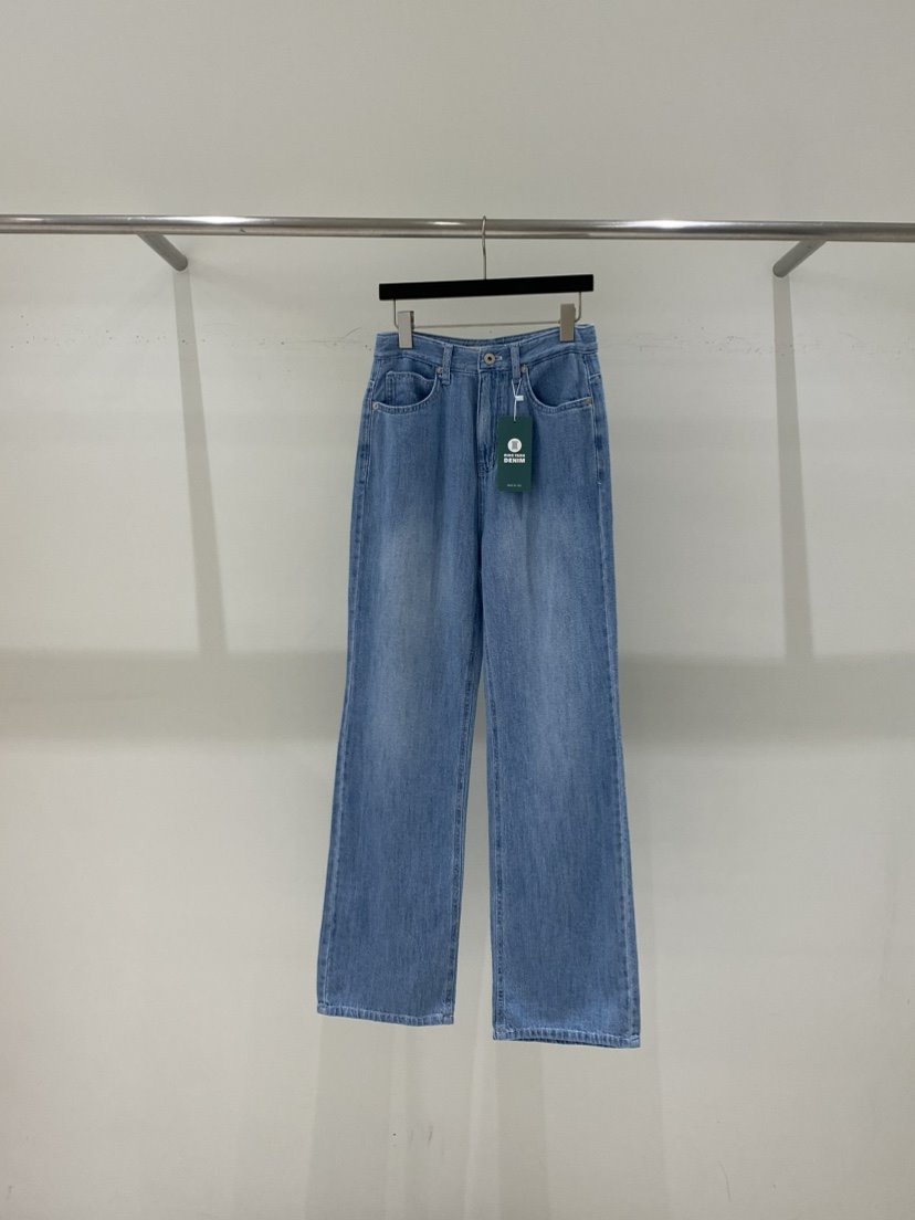 WELL KNOWN韓國直郵東大門實拍女裝新品24春夏真品牛仔褲WELL KNOWN牛仔褲