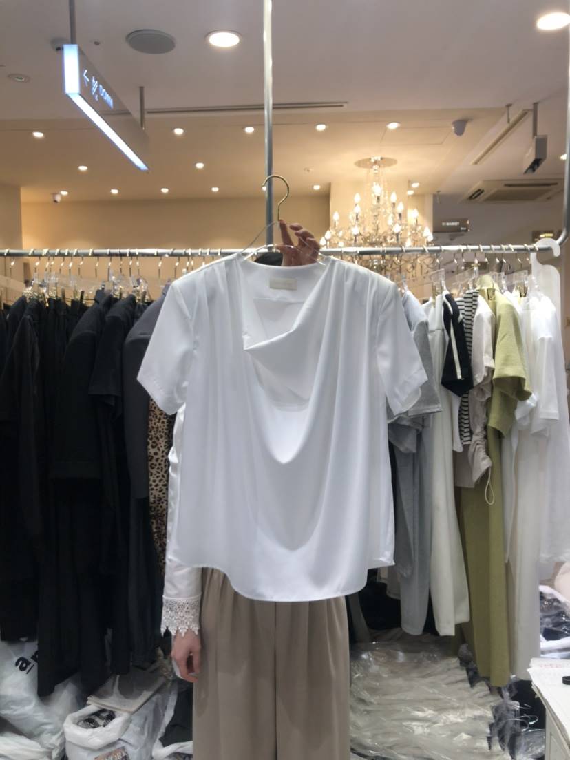Workshop韓國直郵女裝新款休閑時尚24春夏人氣襯衫蕾絲衫Work_shop襯衫/蕾絲衫