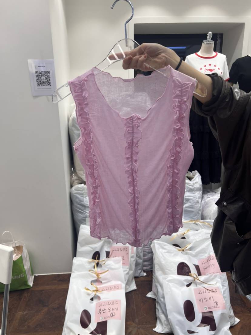 ANOES直郵韓國代購女裝新款休閑職業人氣熱賣時尚24春夏吊帶背心ANOES吊帶/背心