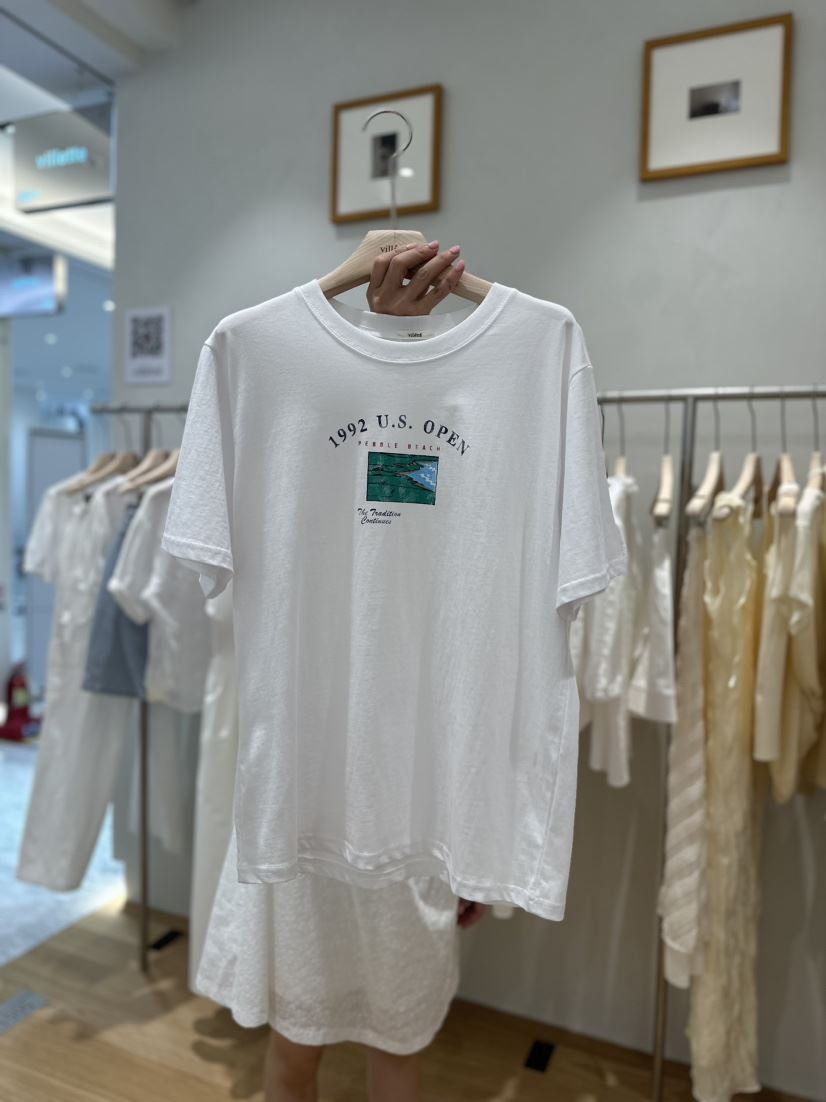 VILLETTE/REFORM韓國直郵女裝新品推薦時尚熱賣職業真品T恤CREAM-PT恤