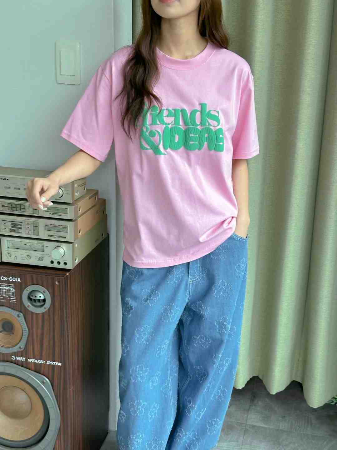 JAMES 제임스直郵韓國代購女裝新品休閑職業時尚推薦24春夏T恤JAMEST恤