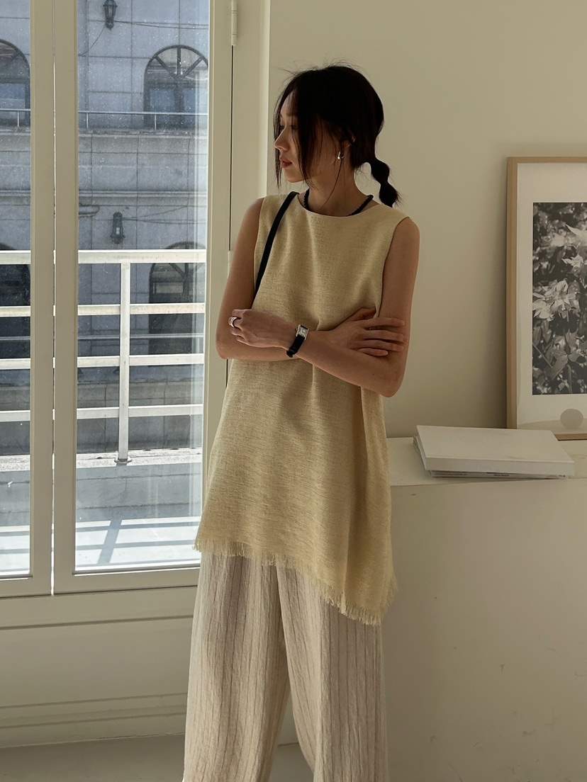 ME MO直郵韓國代購女裝新款人氣職業真品24春夏連衣裙流蘇ME MO連衣裙