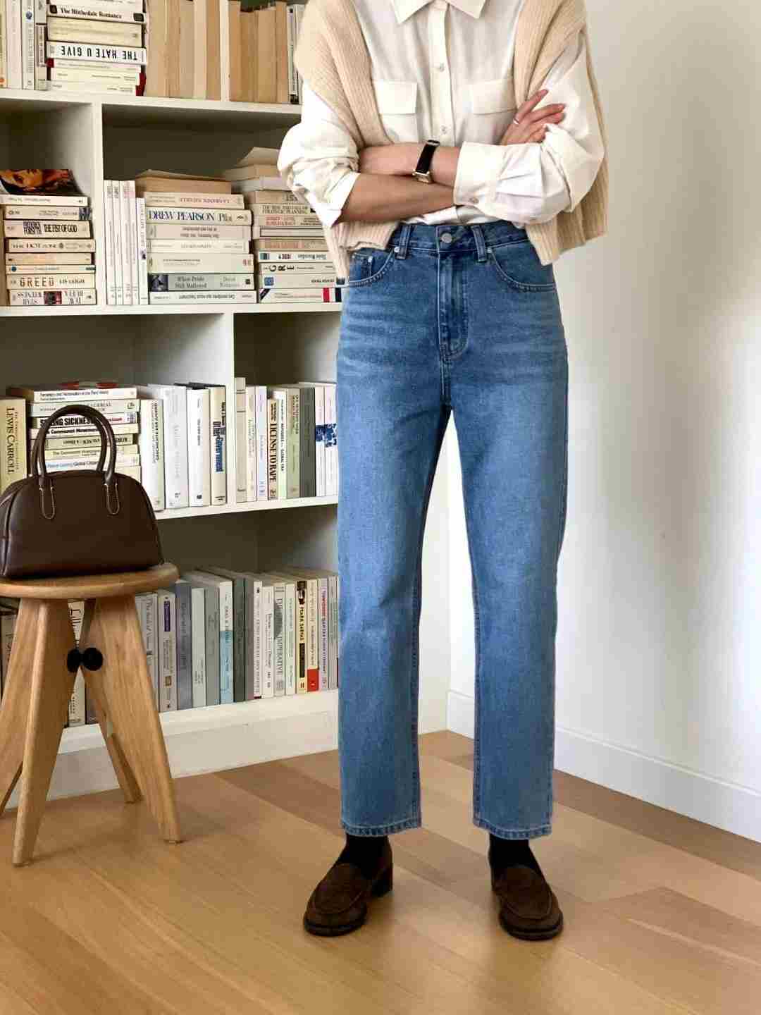 COREBLUE直郵韓國代購女裝新品休閑24春夏熱賣人氣牛仔褲like core/COREBLUE牛仔褲