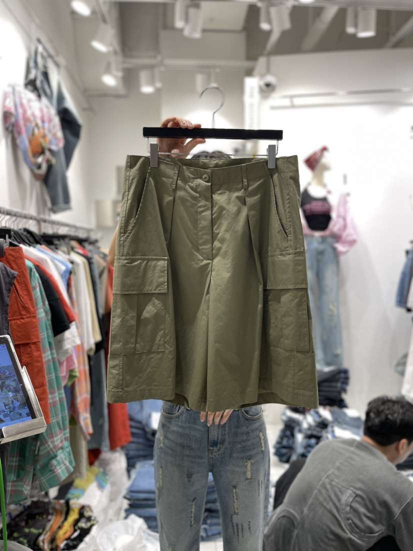 THE WEEKND韓國直郵東大門代購女裝新品24春夏熱賣短褲工裝THE WEEKND短褲