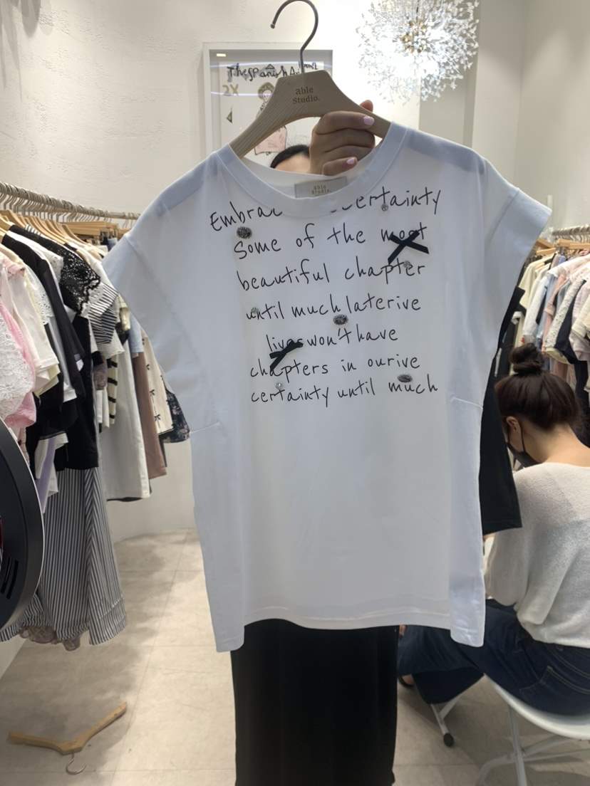 ABLE STUDIO直郵韓國代購女裝新品24春夏時尚休閑真品T恤CONFETTIT恤