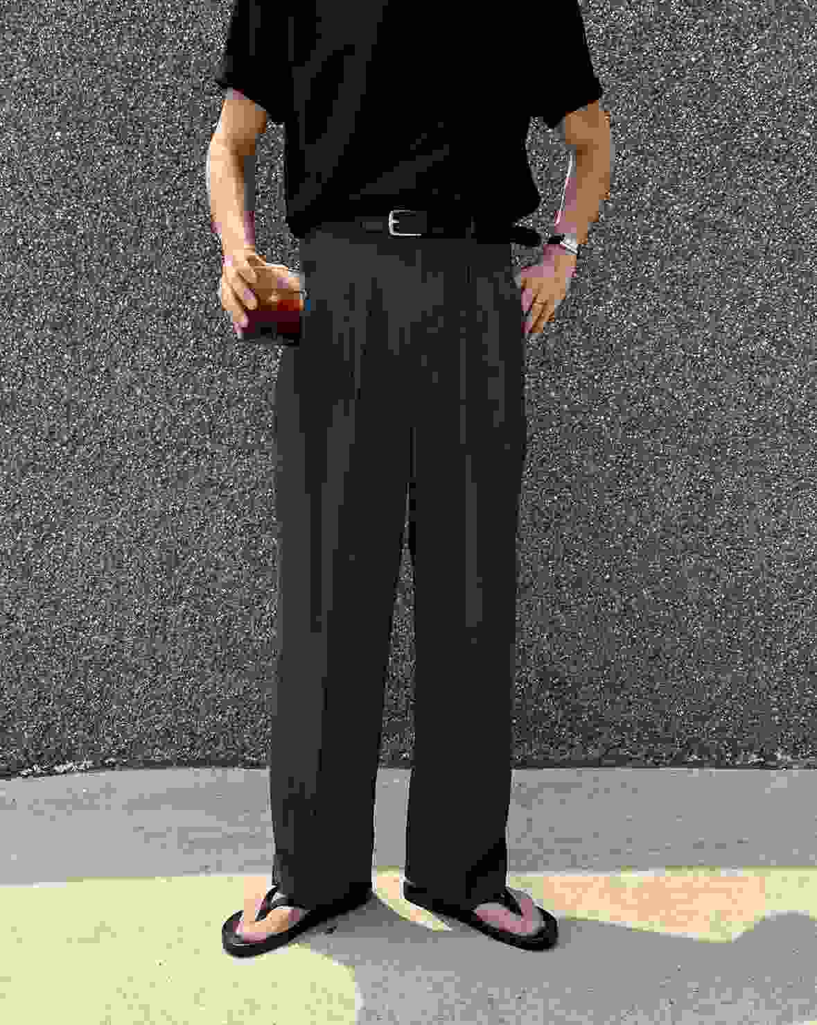 LEVARN韓國直郵東大門實拍女裝新款真品職業休閑24春夏休閑褲LEVARN-男裝休閑褲