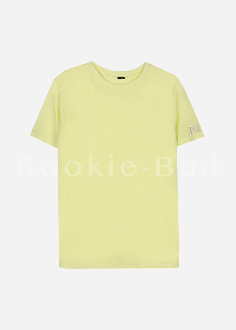 ROOKIE BUD韓國直郵東大門代購女裝新品真品熱賣T恤天絲刺繡ROOKIE BUD-LT恤