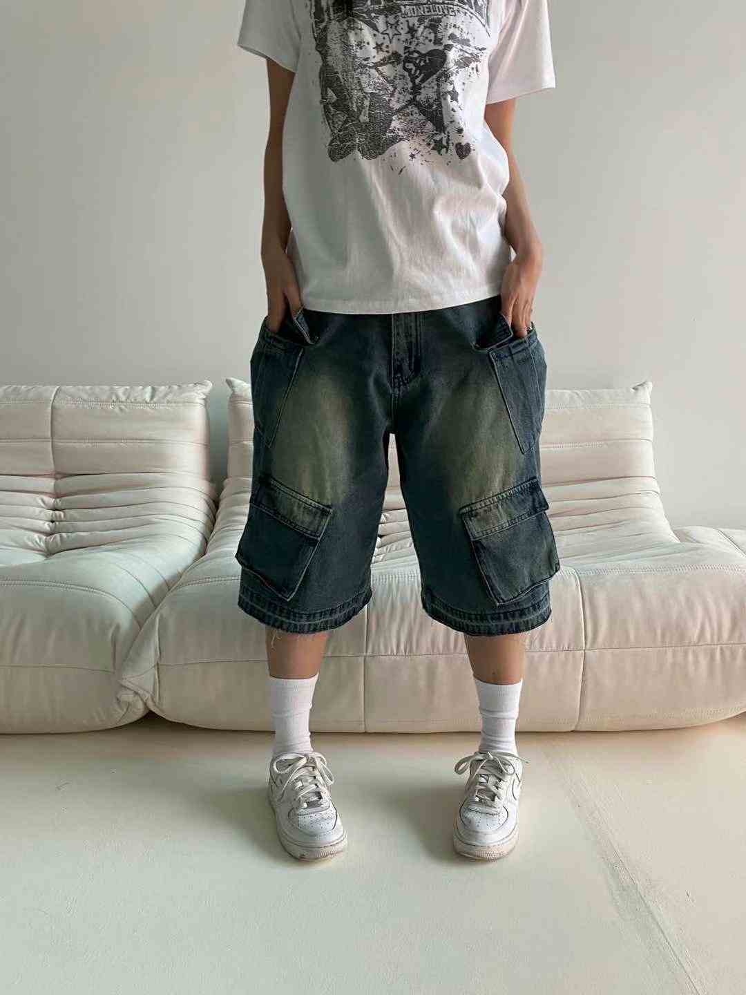 OASIS韓國直郵東大門代購女裝新品推薦24春夏休閑短褲口袋OASIS短褲