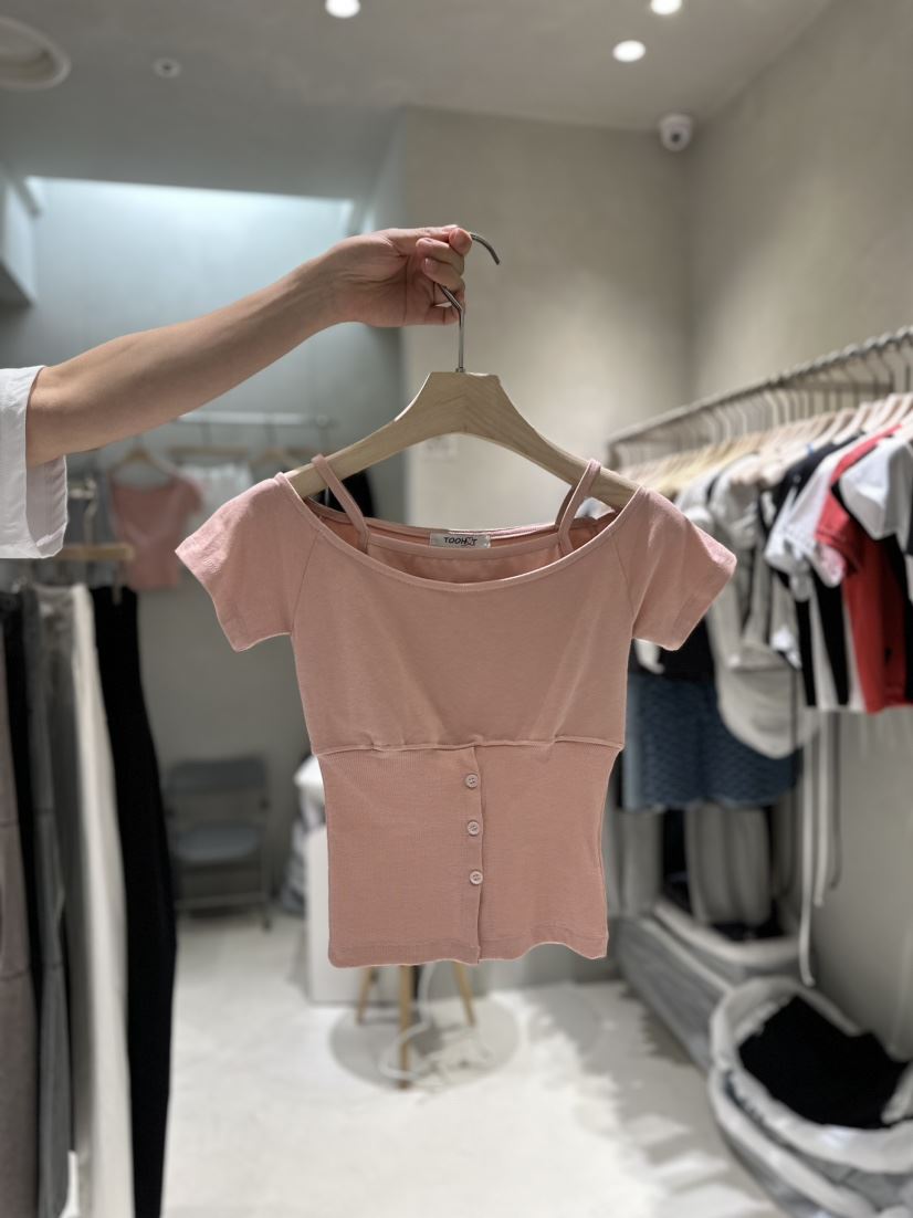TOO HOT直郵韓國代購女裝新品時尚熱賣人氣24春夏休閑T恤TOO HOTT恤