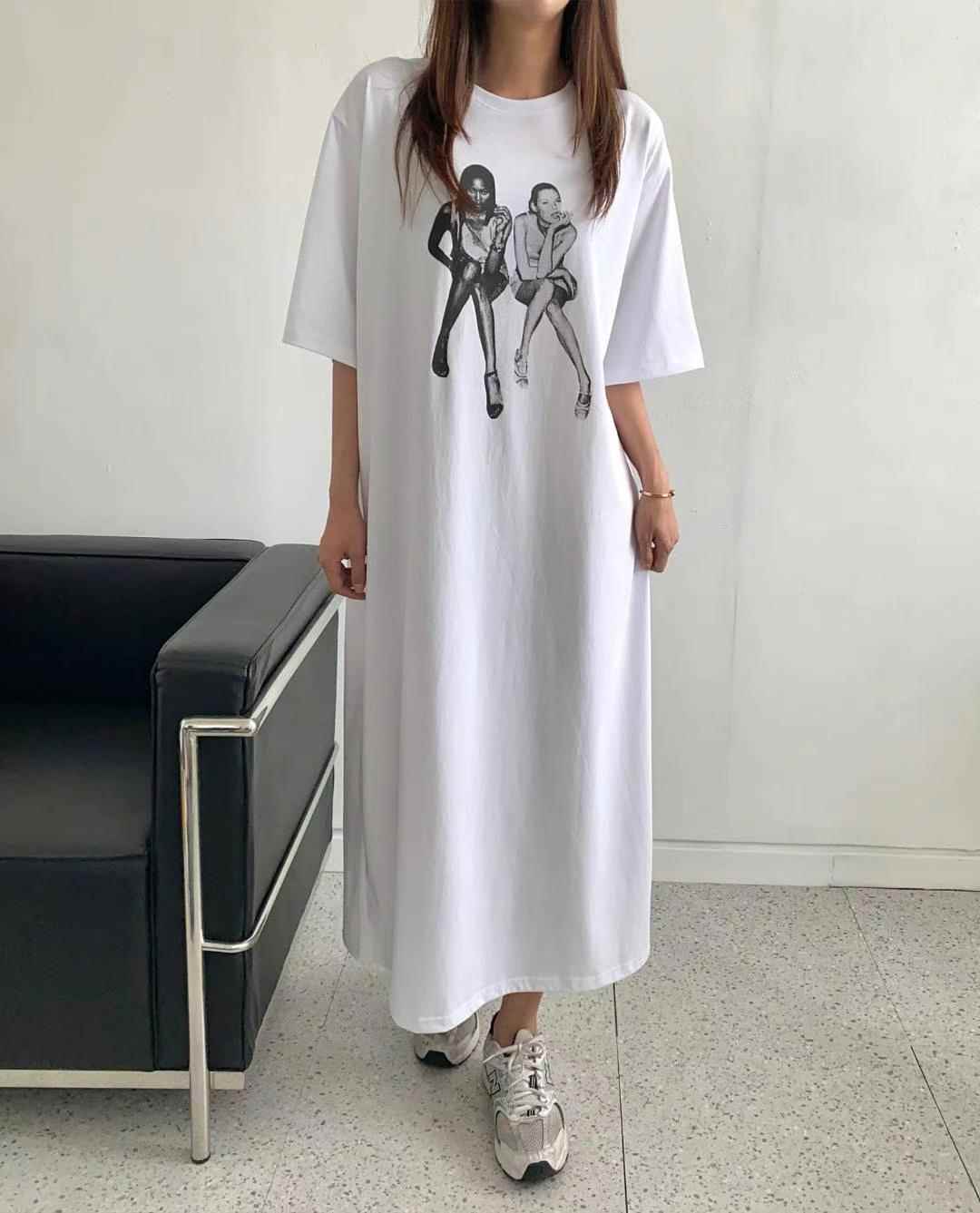 MODNEY韓國直郵女裝新品熱賣真品推薦時尚職業休閑24春夏連衣裙TWOWAY連衣裙
