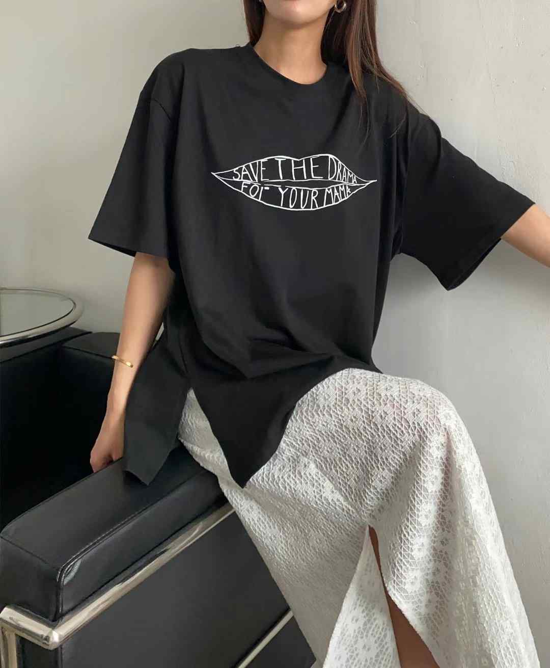 MODNEY韓國直郵東大門代購女裝新品推薦人氣休閑熱賣時尚T恤TWOWAYT恤
