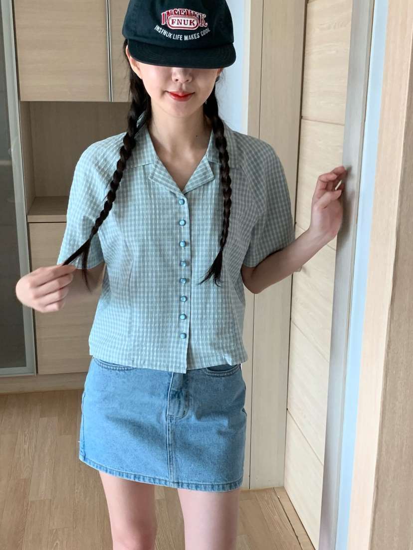 Sendtwo韓國直郵東大門代購女裝新款職業真品24春夏襯衫蕾絲衫SENDTWO襯衫/蕾絲衫
