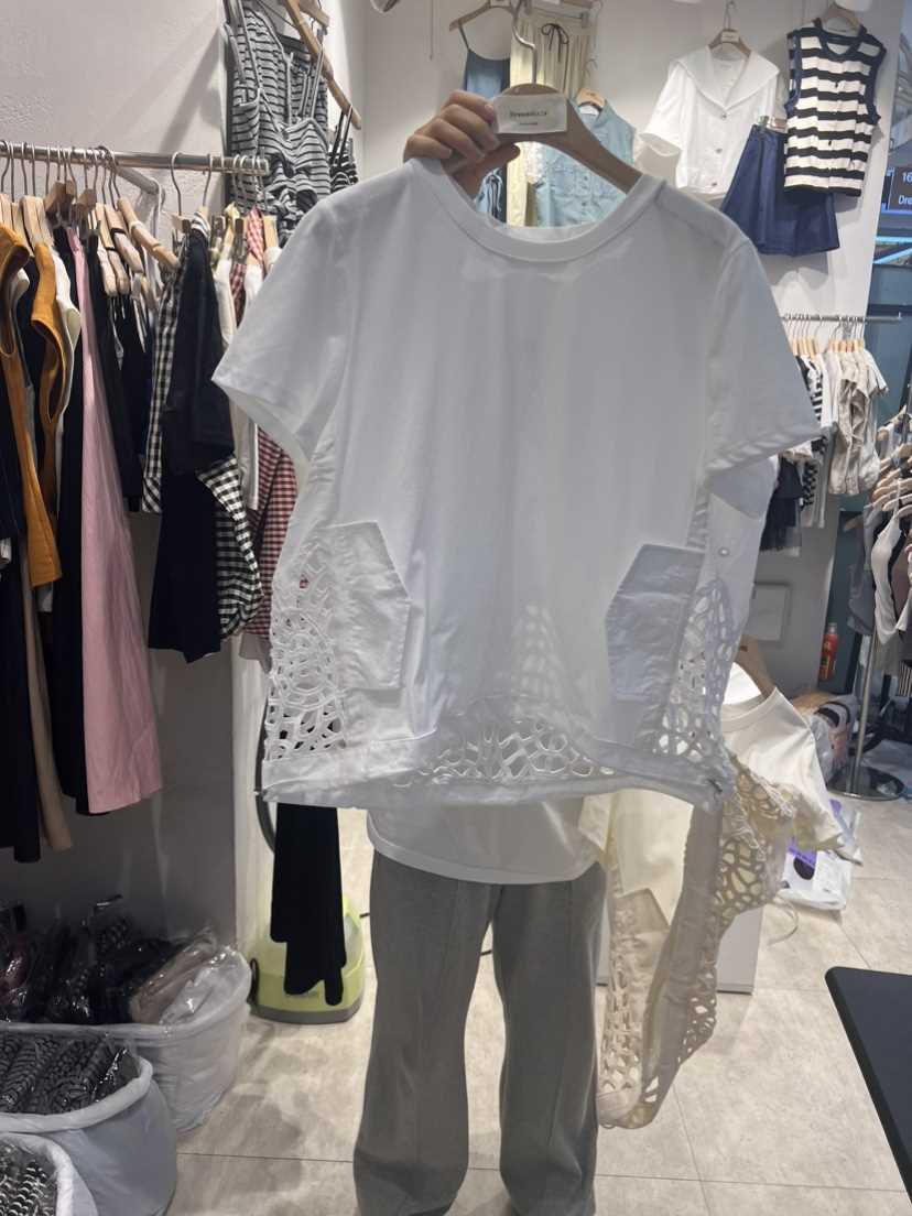 HOT PLACE/DREAM GIRIS韓國直郵東大門實拍女裝新款真品襯衫蕾絲衫空襯衫/蕾絲衫