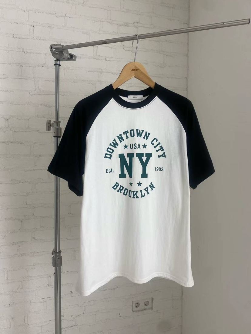 LOBBY-男裝韓國直郵女裝新款24春夏職業推薦真品休閑T恤LOBBYT恤