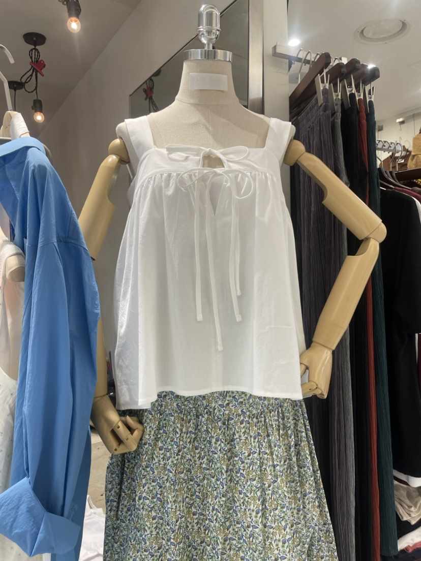 LOGROAD韓國直郵東大門代購女裝新品24春夏推薦休閑吊帶背心LOG ROAD吊帶/背心