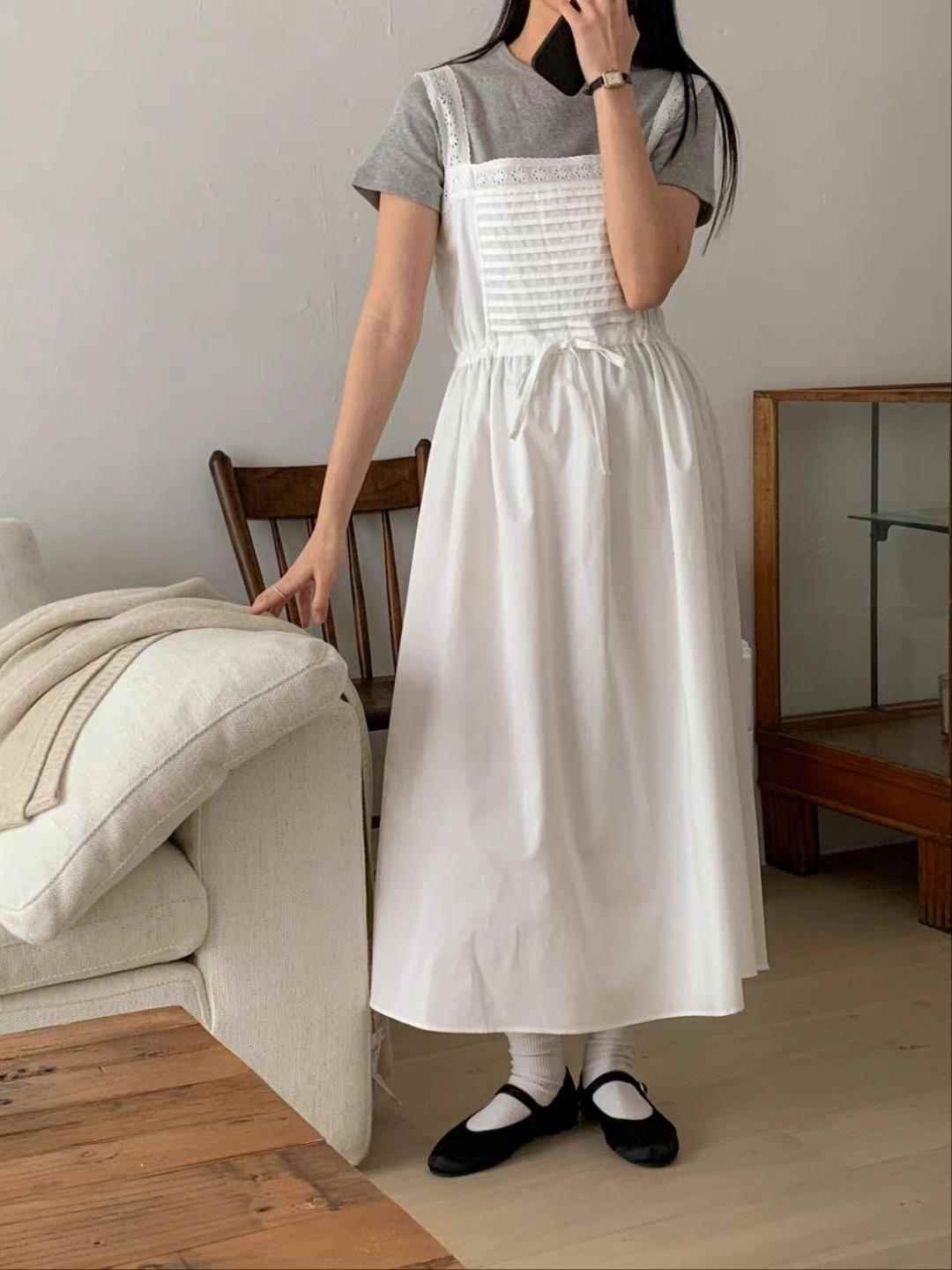 CIRCLE-써클-T直郵韓國代購女裝新品推薦休閑24春夏連衣裙CIRCLE連衣裙